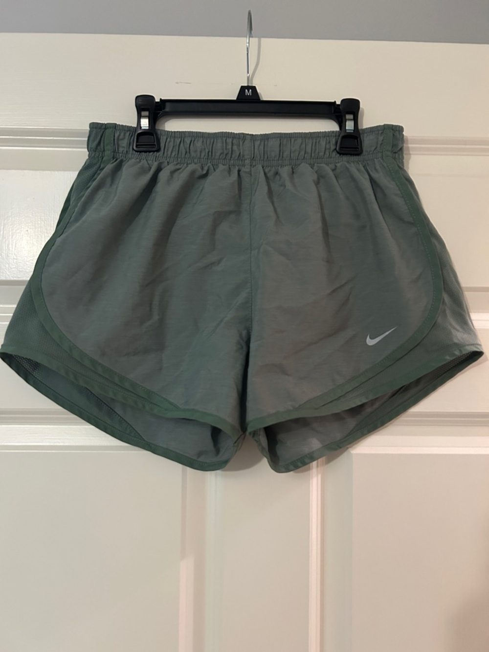 Nike Women's Olive Green Athletic Running Shorts